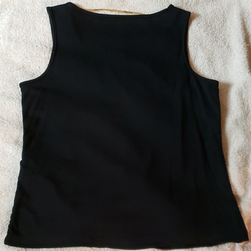 Peter Nygard Black Sequin Overlay Top - Picture 9 of 16